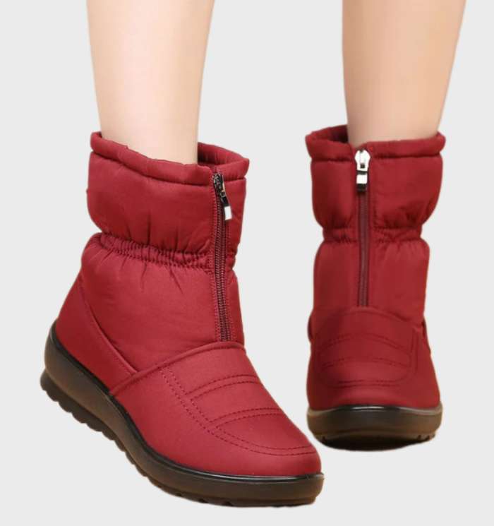 Jebsy - warme Winterschneestiefel für Frauen mit Reißverschluss