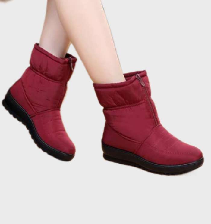 Jebsy - warme Winterschneestiefel für Frauen mit Reißverschluss