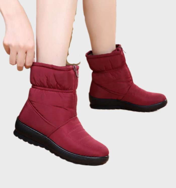 Jebsy - warme Winterschneestiefel für Frauen mit Reißverschluss