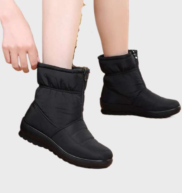 Jebsy - warme Winterschneestiefel für Frauen mit Reißverschluss