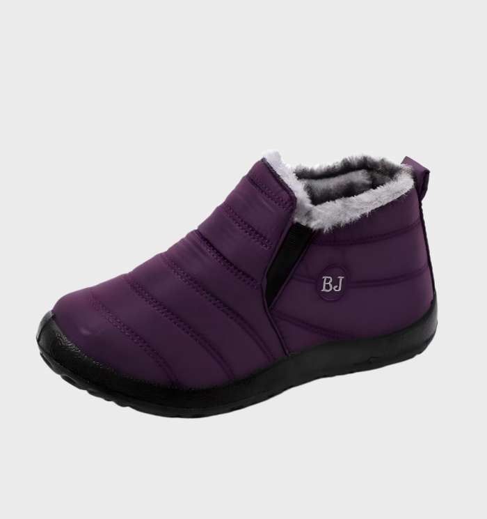 Carina -  bequeme und leicht zu tragende wasserdichte Winterstiefel zum Hineinschlüpfen mit Fleecefutter