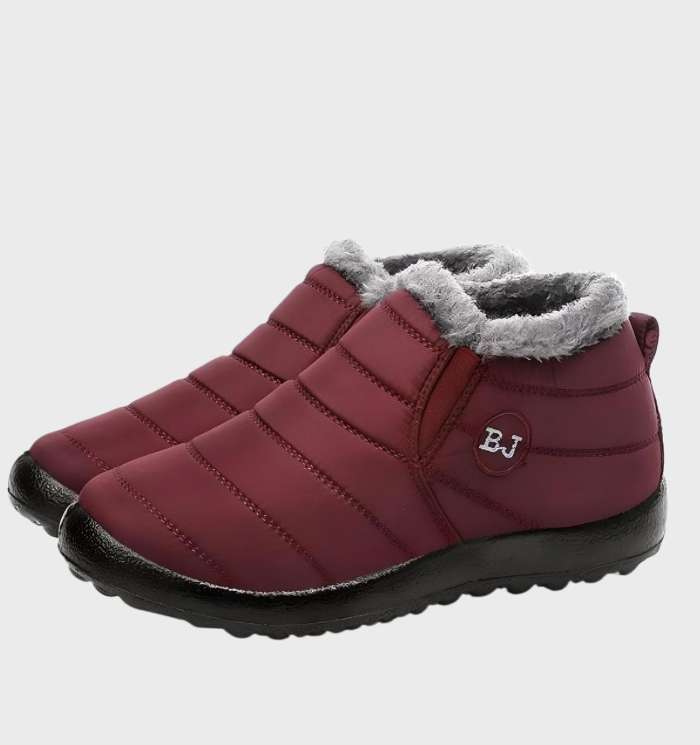 Carina -  bequeme und leicht zu tragende wasserdichte Winterstiefel zum Hineinschlüpfen mit Fleecefutter