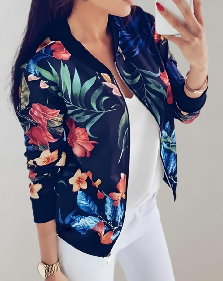 Cynthia - Jacke mit Blumendessin